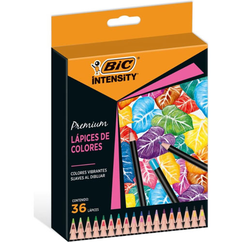 Foto de Lapiz Color Bic Intensity Con 36 Surtidos 