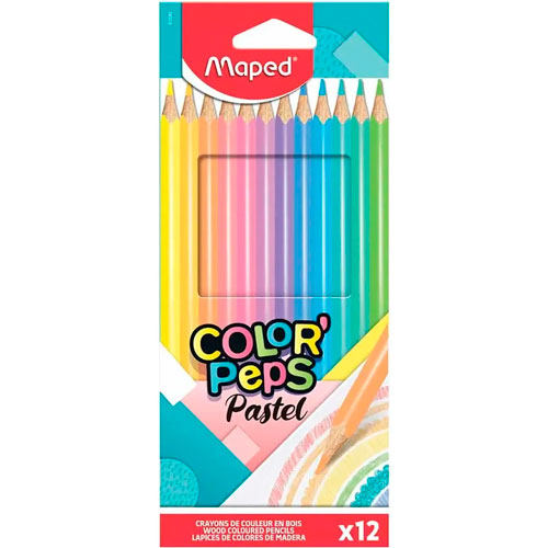 Foto de Lápiz de Color Maped ColorPeps Pastel 832090ZV 12 Piezas 