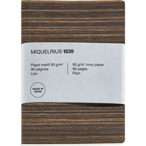 Foto de LIBRETA MIQUELRIUS LAYFLAT A5 48 HOJAS LISO MADERA TEX 