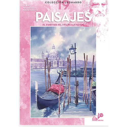 Foto de Libro De Arte Dibujo Leonardo Paisajes Oleo/Acuarela 