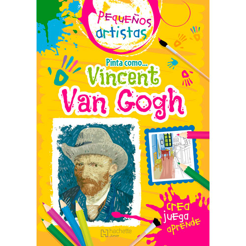 Foto de Libro Iluminar Pequeños Artistas Pinta Como Van Gogh 
