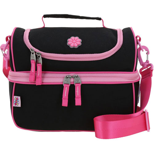 Foto de Lonchera Escolar Chenson Happy Girl Negro Fucsia 