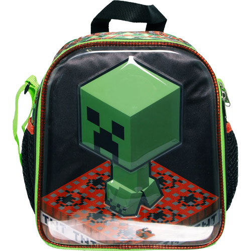Foto de Lonchera Escolar Ruz Minecraft 3D Negro 