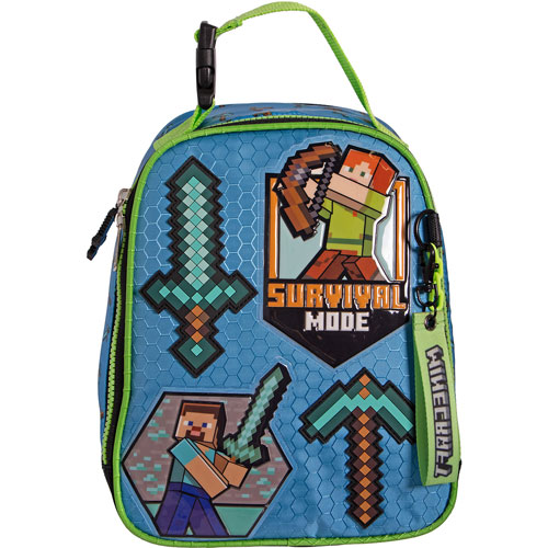 Foto de Lonchera Escolar Ruz Minecraft Espadin Azul 