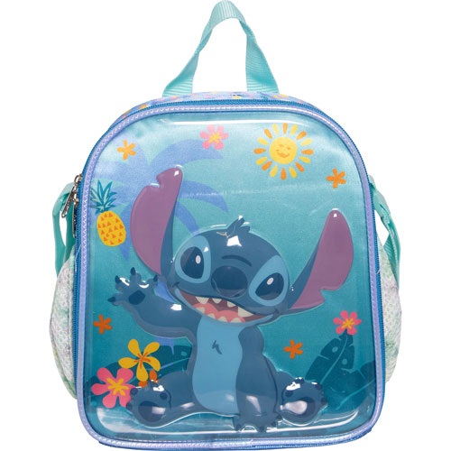 Foto de Lonchera Escolar Ruz Stitch Flor Azul 