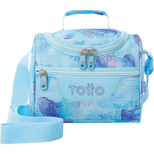 Foto de Lonchera Escolar Totto Ac61 Pizarra Azul/Morado 