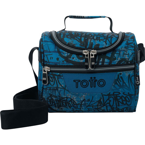 Foto de Lonchera Escolar Totto Ac61 Pizarra Azul/Negro 