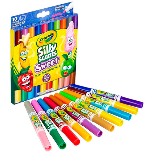 Foto de Marcador Escolar Crayola Sillyscents Sweet Dual Con 10 