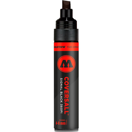 Foto de Marcador Molotow Coversall Negro 4-8 MM 
