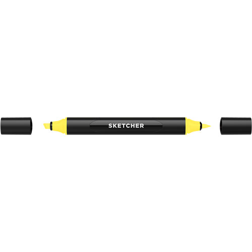 Foto de Marcador Para Dibujo Molotow Sketcher Amarillo Limón 