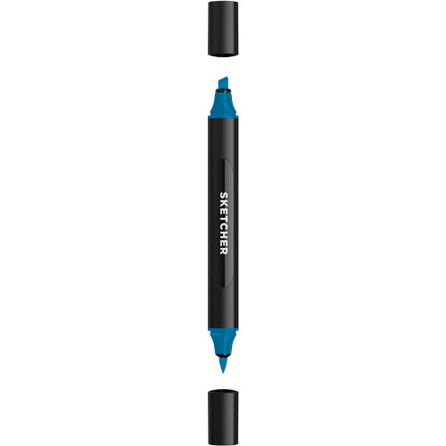 Foto de Marcador Para Dibujo Molotow Sketcher Jeans Azul 