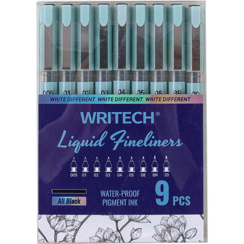 Foto de Marcador para Dibujo Writech Negro con 9 