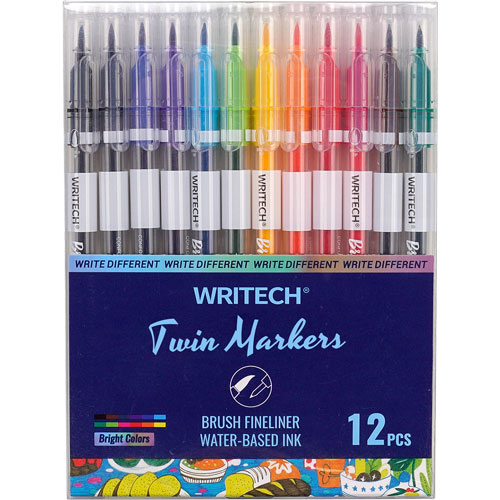 Foto de Marcador para Dibujo Writech Twin Marker con 12 