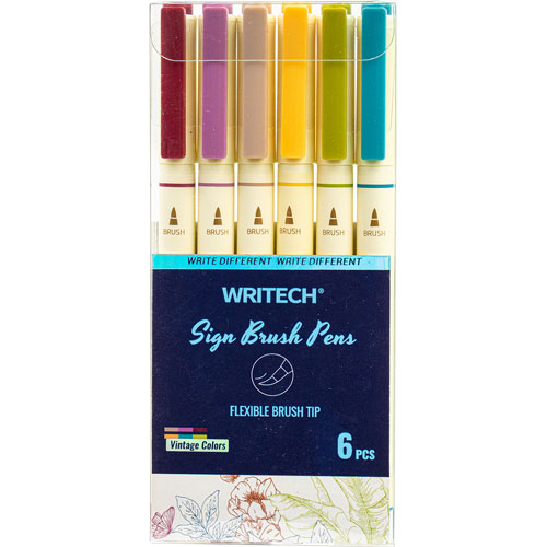 Foto de Marcador para Dibujo Writech Vintage Set con 6 