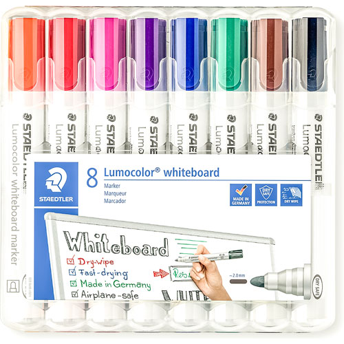 Foto de Marcador Para Pizarrón Staedtler Red Con 8 Surtidos 351Wp8 