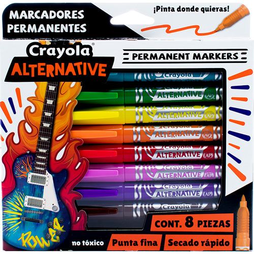 Crayola marcadores alternative glitter (blister 8 piezas), Delivery Near  You