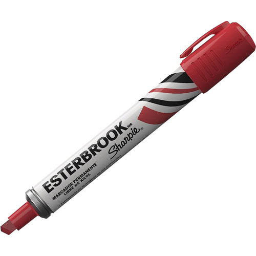 Sharpie Color Rojo Marcador Permanente Sharpie Esterbrook Rojo Con 6 Piezas | Lumen