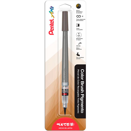 Foto de Marcador Tinta Permanente Color Brush Color Gris 