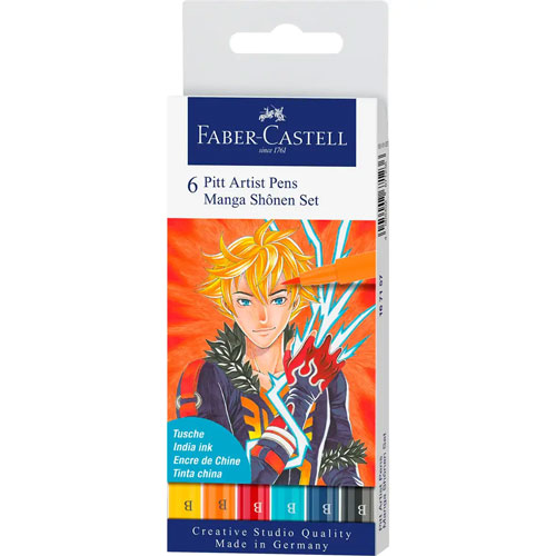 Foto de Marcadores Faber Castell 167131 Manga Shonen set blíster con 6 piezas 