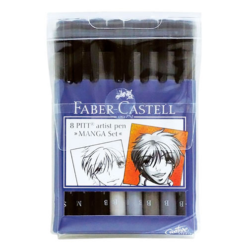 Foto de Marcadores Faber Castell manga set negros y grises 