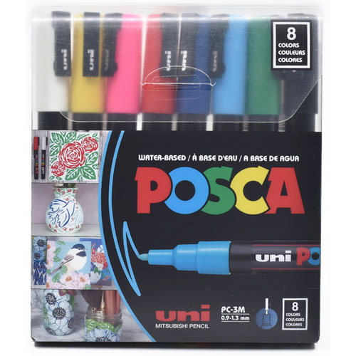 POSCA Pack PC-8K8P Estuche X8 Básico POSCA