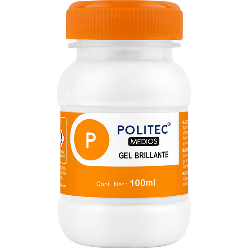 Foto de Medio Gel Brillante Politec 100 ml 