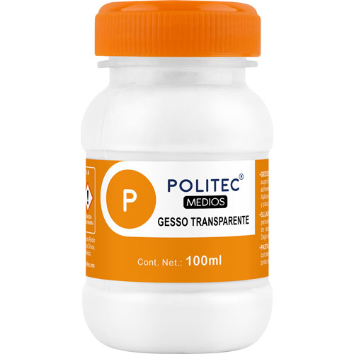 Foto de Medio Gesso Transparente Politec 100 ml 