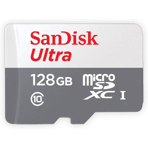 Foto de Memoria Microsd Sandisk con adaptador C10 Ultra de 128Gb 