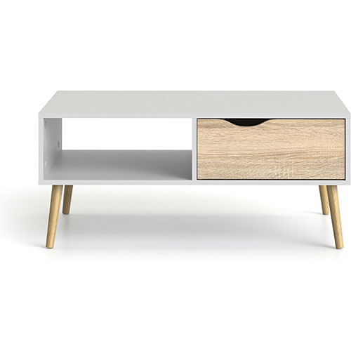Foto de MESA DE CENTRO ALTEREGO OSLO NORDIK 7538449AK BLANCO/ROBLE 