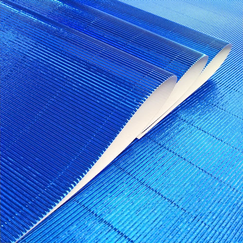 Foto de Microcorrugado Rayter Azul Metálico 50X70 CM 276 G 