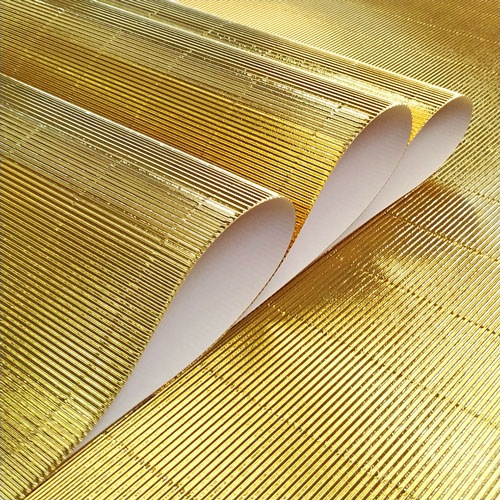 Foto de Microcorrugado Rayter Oro Metálico 50X70 CM 276 G 