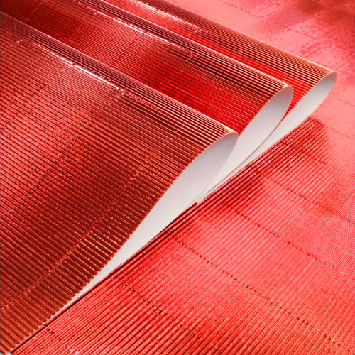 Foto de Microcorrugado Rayter Rojo Metálico 50X70 CM 276 G 