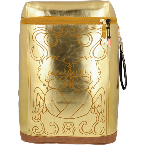 Foto de Mochila Escolar Caballeros Del Zodiaco Geminis Dorado Yadatex 