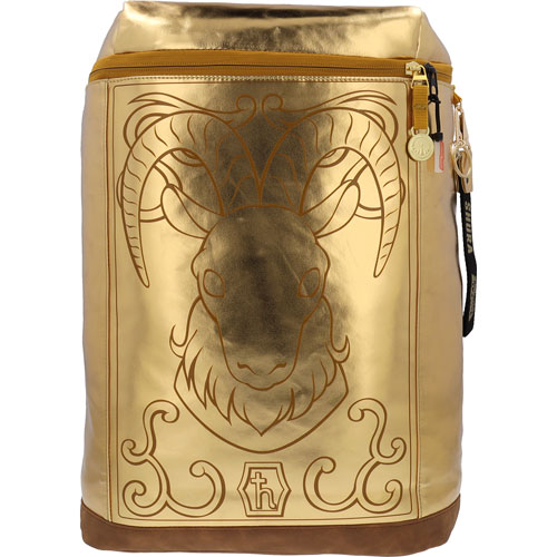 Foto de Mochila Escolar Capricornio Caballeros Del Zodiaco Dorado Yadatex 