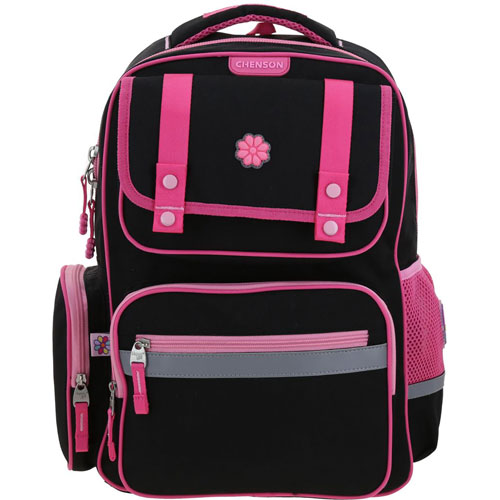 Foto de Mochila Escolar Chenson Happy Girl Negro Fucsia 