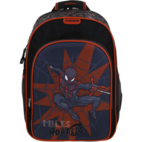Foto de Mochila Escolar Chenson Miles Morales Negro/Rojo 