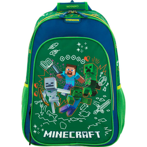 Foto de Mochila Escolar Minecraft Dudol Verde Chenson 