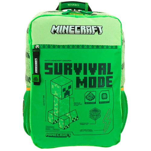 Foto de Mochila Escolar Minecraft Trecher Verde Chenson 