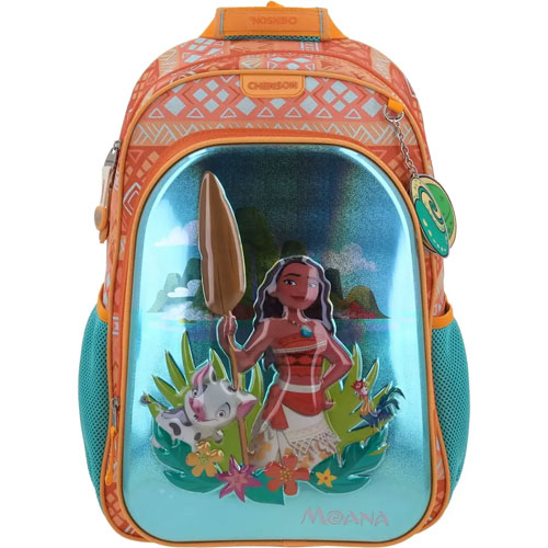 Foto de Mochila Escolar Chenson Princesas Moana Naranja 