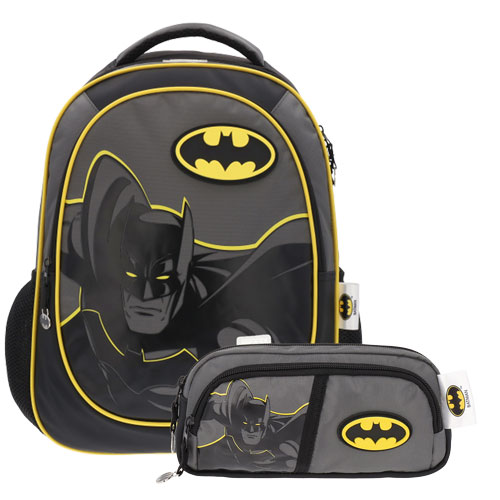 Foto de Mochila Escolar Dc Comics Batman Set Con 2 Negro Yadatex 