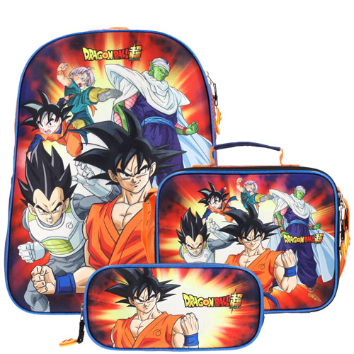 Foto de Mochila Escolar Dragon Ball Super Set Con 3 Multicolor Yadatex 