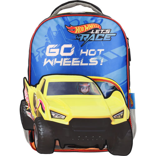 Foto de Mochila Escolar Hot Wheels Amarillo Yadatex 