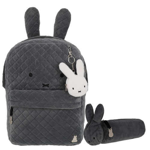 Foto de Mochila Escolar Miffy Set Con 2 Gris Yadatex 