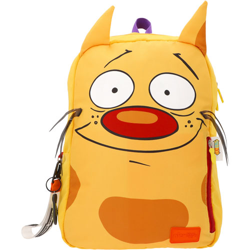 Foto de Mochila Escolar Nick 90S Cat/Dog Amarillo Yadatex 