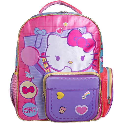 Foto de Mochila Escolar Hello Kitty Ruz Clip Rosa 