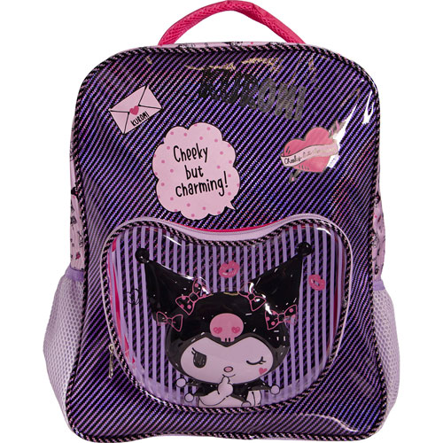 Foto de Mochila Escolar Ruz Kuromi Corazon Morado 