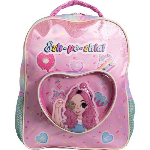 Foto de Mochila Escolar Ruz Mis Pastelitos Corazon Rosa 