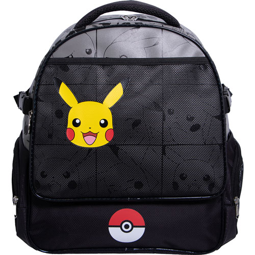 Foto de Mochila Escolar Ruz Pokemon Pokebola Negro 