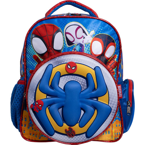 Foto de Mochila Escolar Ruz Spider Amigos Azul 