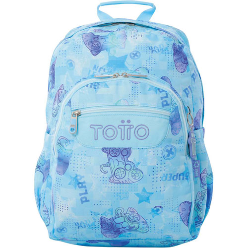 Foto de Mochila Escolar Totto Ma04 Acuarela Azul 